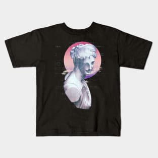 SCULPTURE VAPORWAVE AESTHETIC TECHNOLOGY Kids T-Shirt